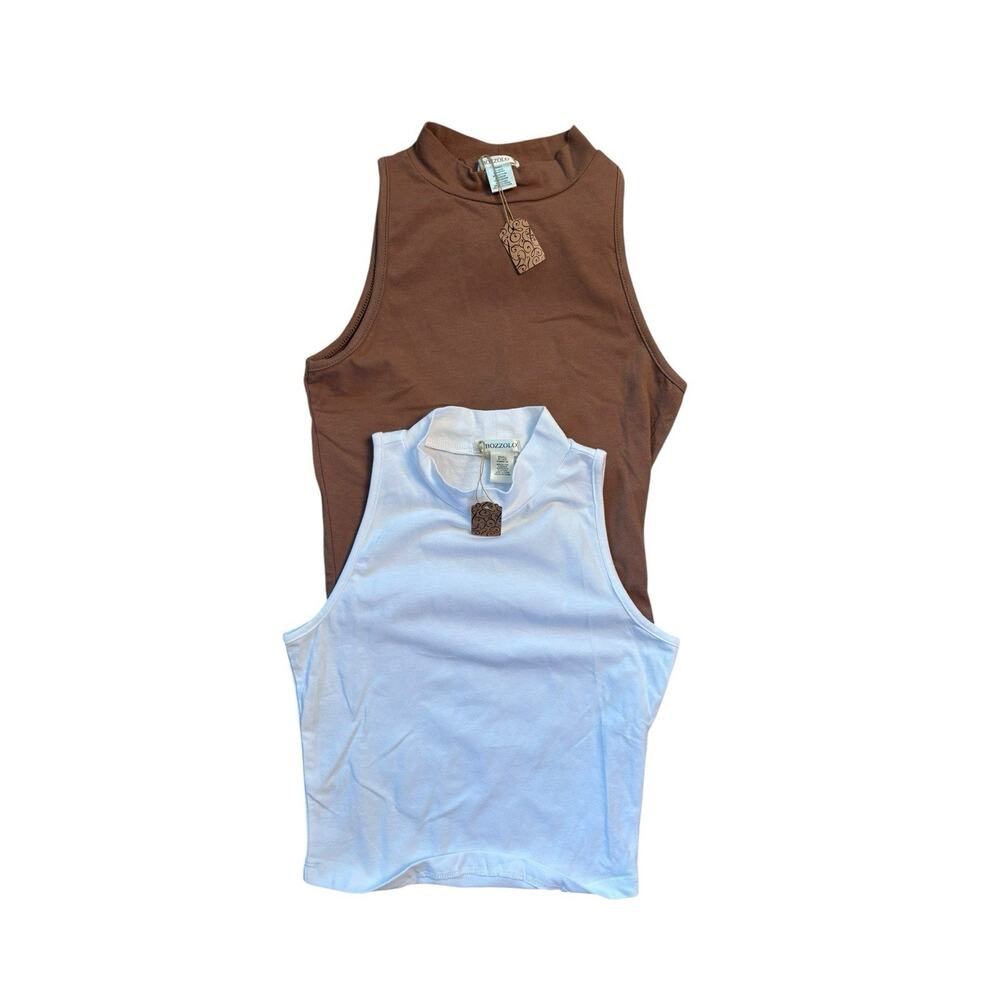 Bozzolo Sleeveless Cropped Shirt Women’s Size Small- Lot Of 2 NEW